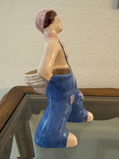 Vintage Kim Ward Mid-Century Modern Ceramic Figurine Planter