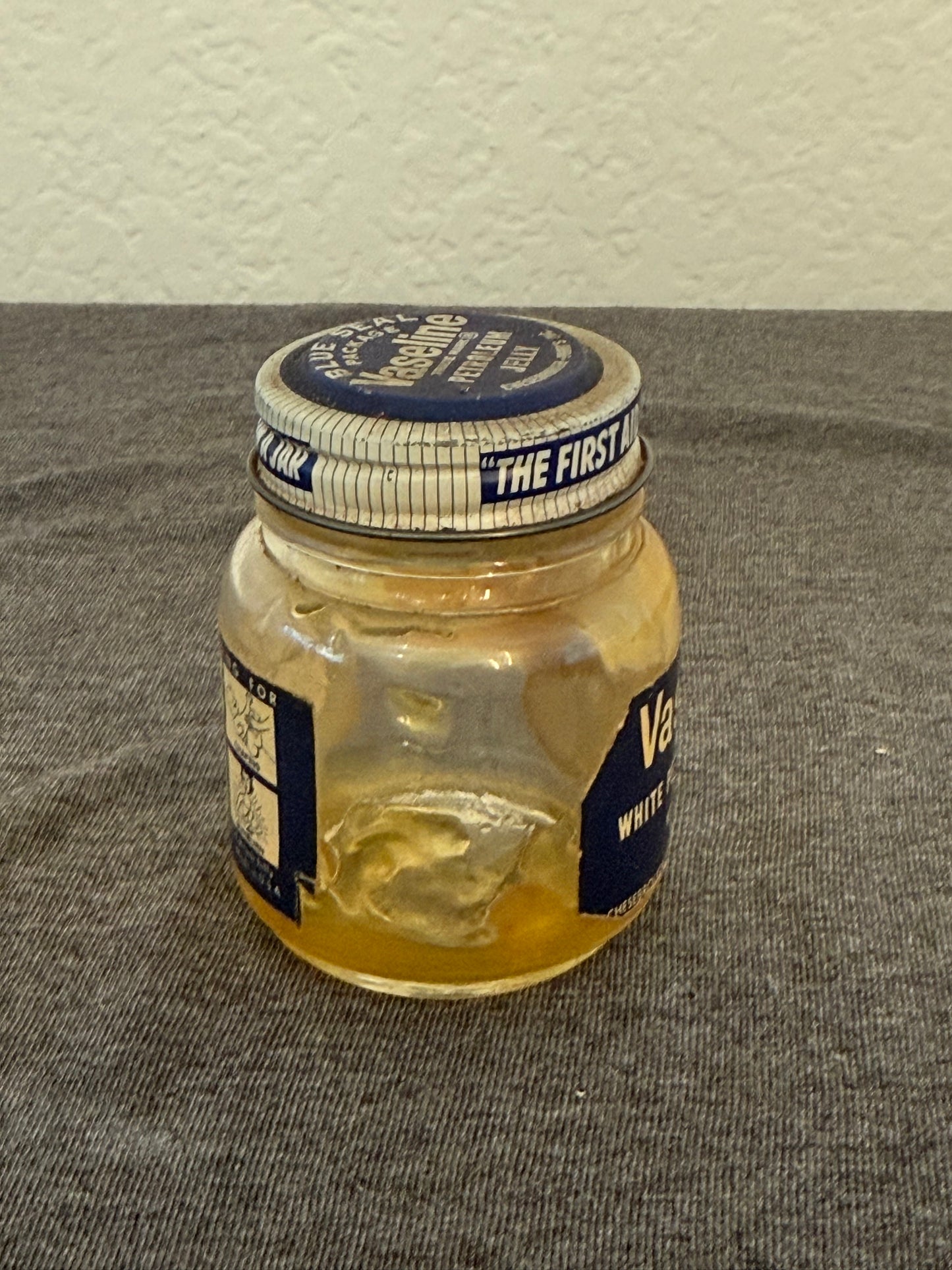 Vintage Vaseline Petroleum Jelly Jar
