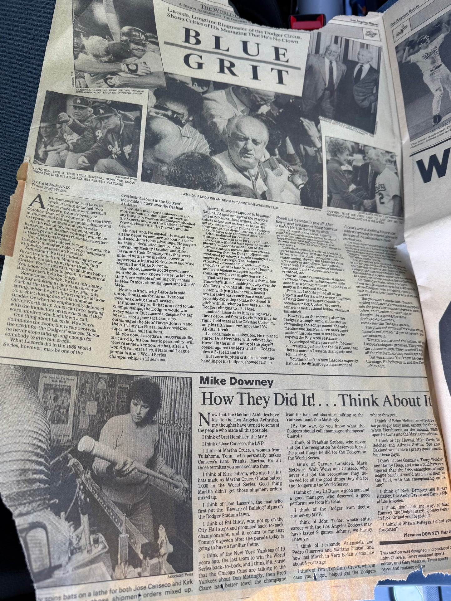 LA Times 1988 Recap of the Dodgers World Series Win (26 pages)