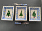 Ceramic Christmas Tree Appetizer Dish Set with Cocktail Forks