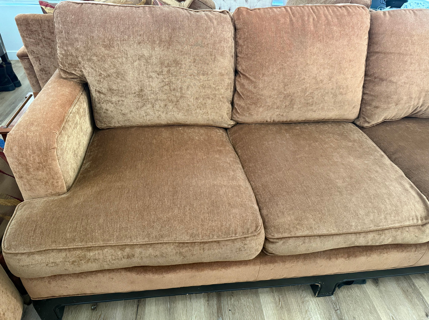 Well Made Comfortable Sofa on a Wood Base