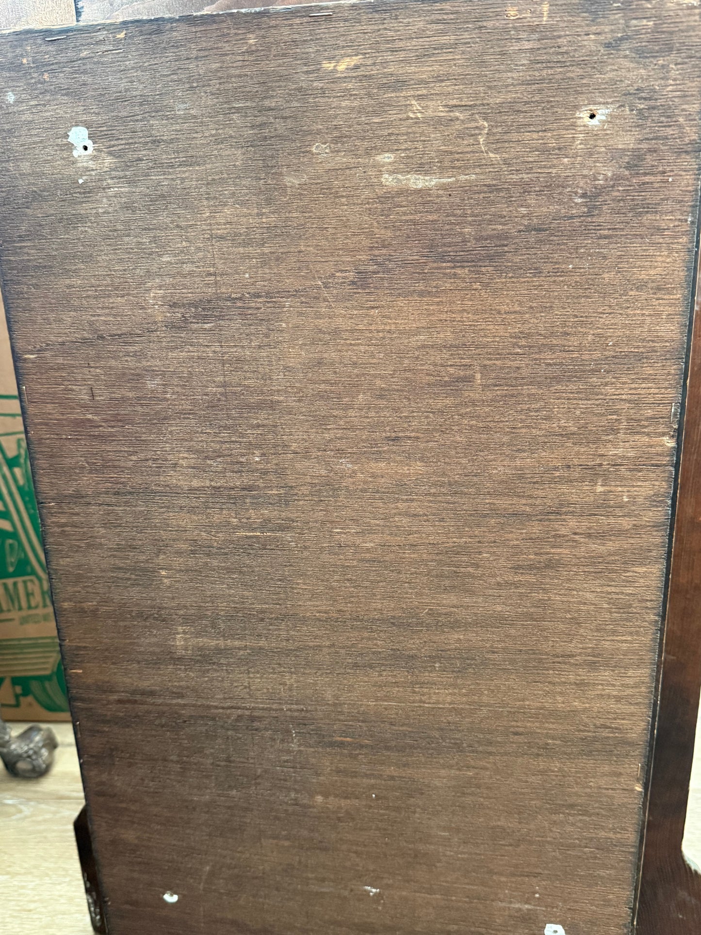Close-up of a wooden surface with visible grain and texture