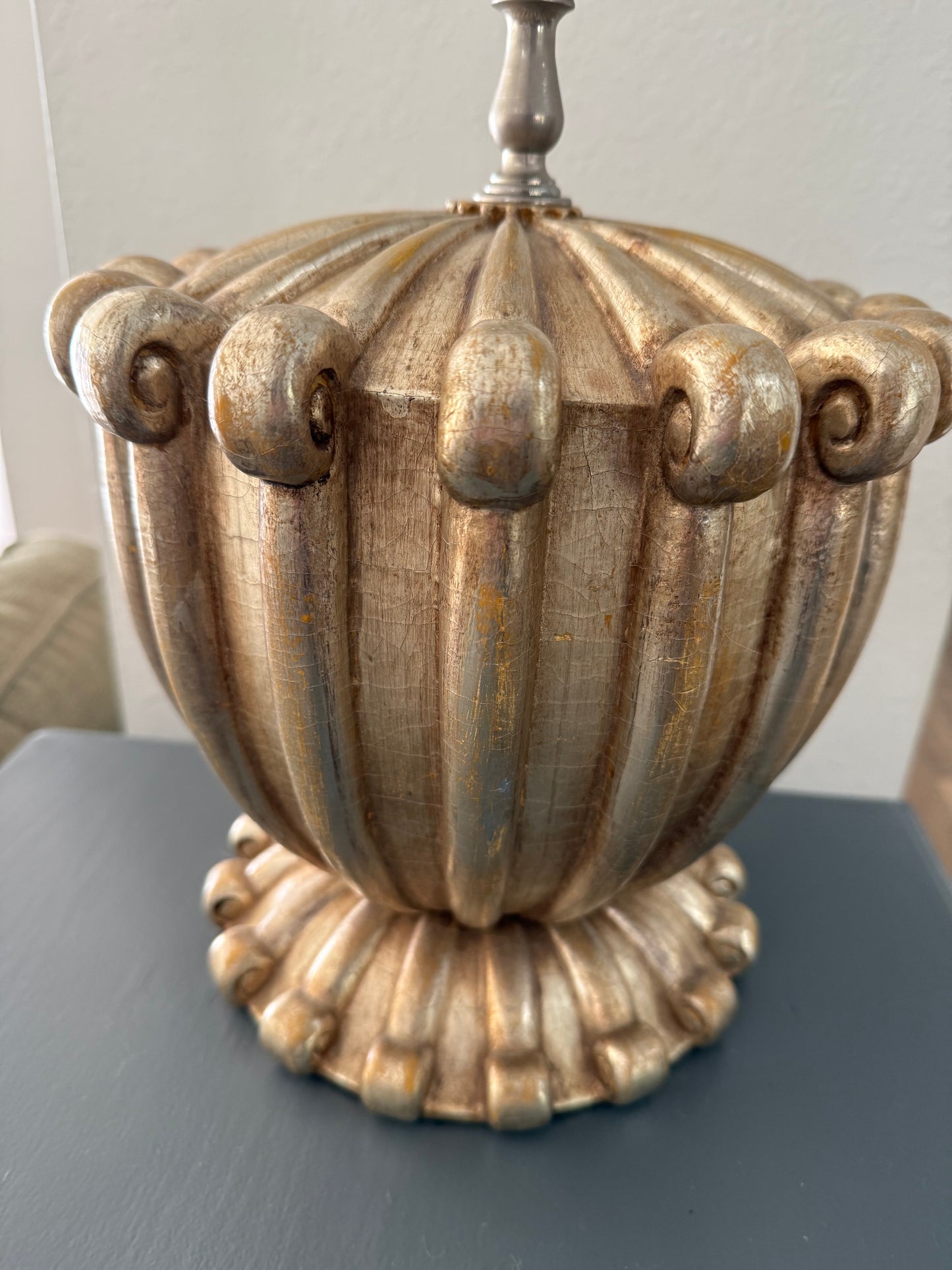 Hollywood Regency Gold Lamp by Designer Bryan Cox (working)