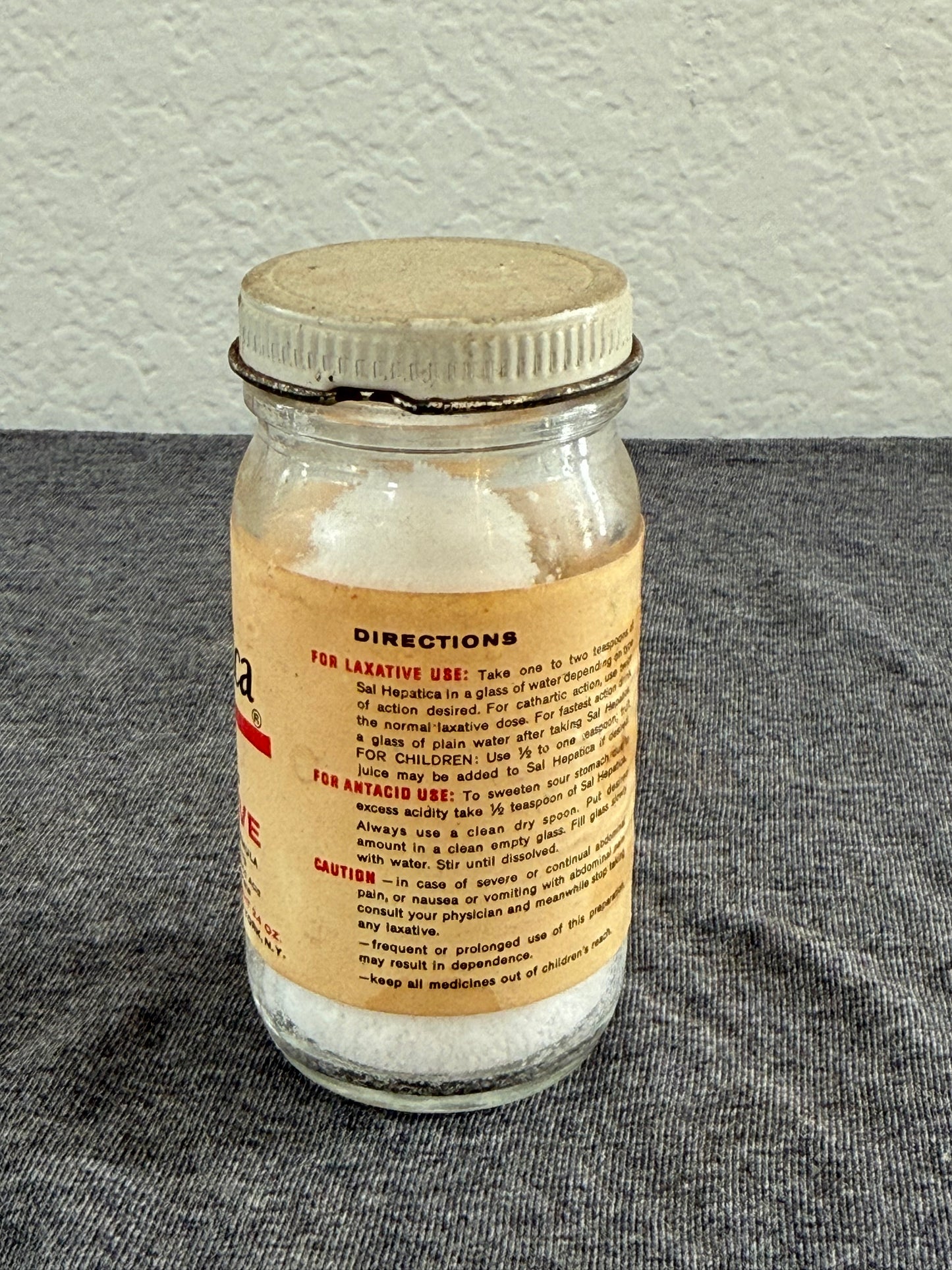 Vintage Sal Hepatica Bottle