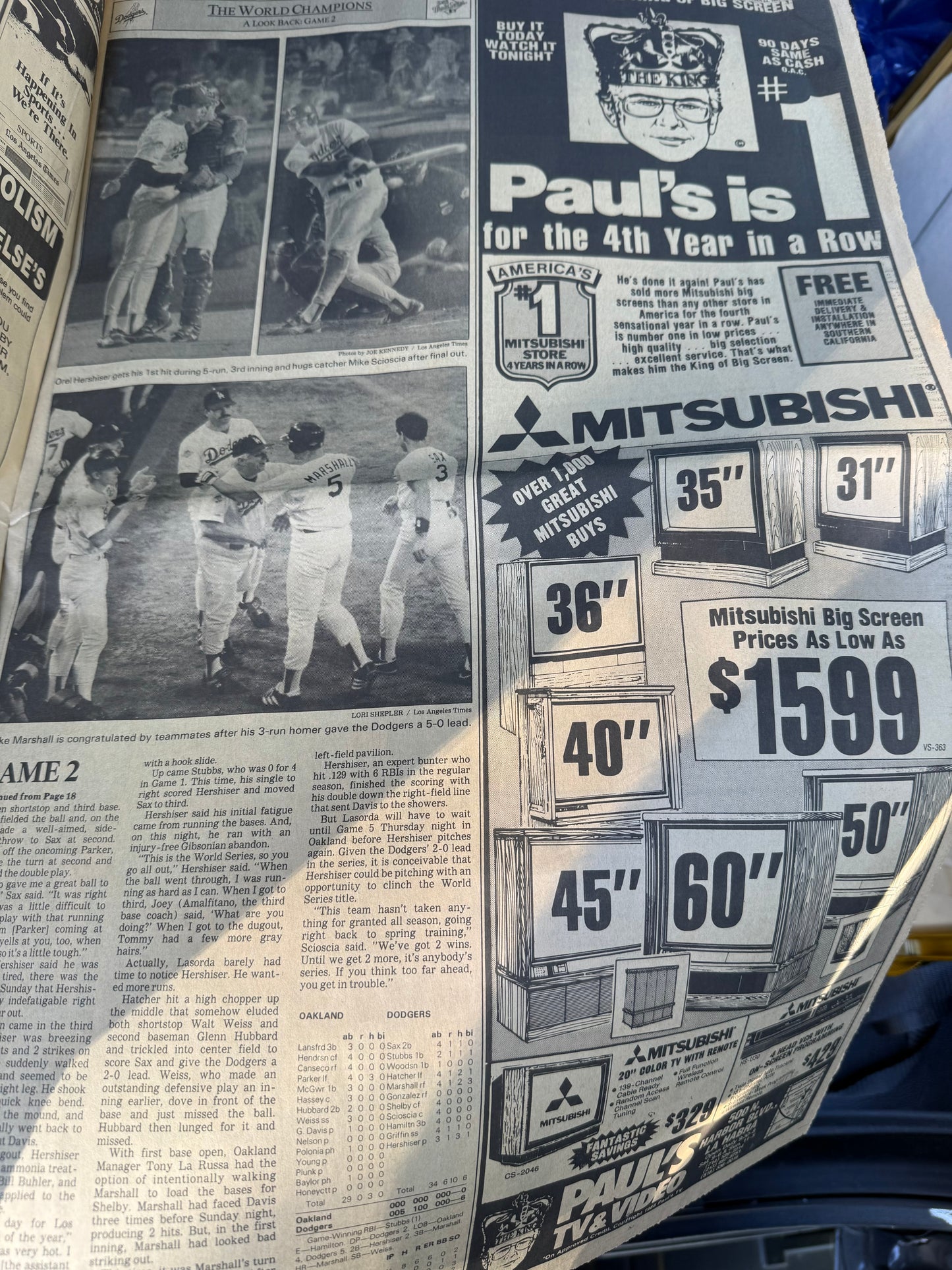 LA Times 1988 Recap of the Dodgers World Series Win (26 pages)