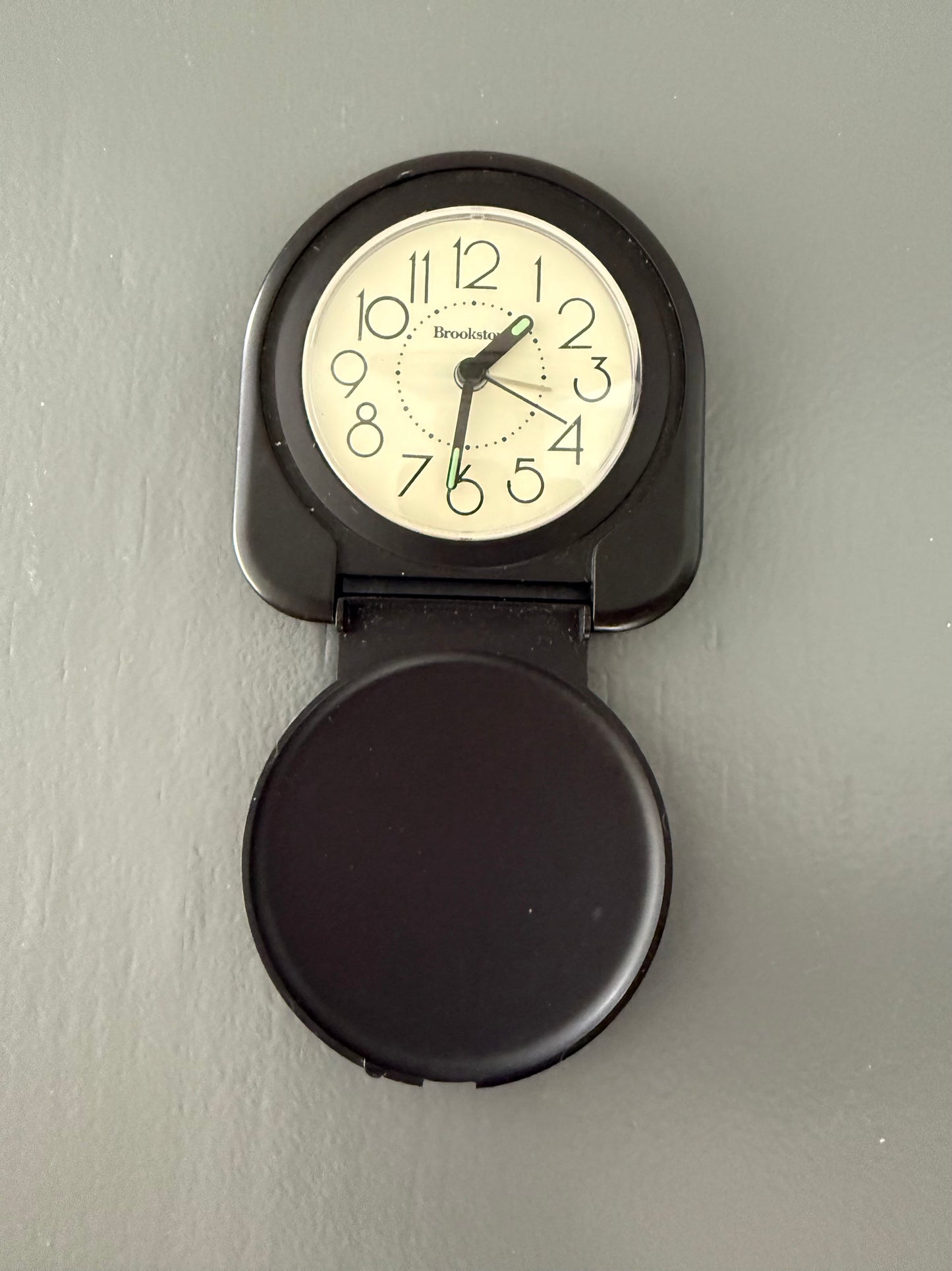 Portable Brookstone Brand Quartz Travel Alarm Clock