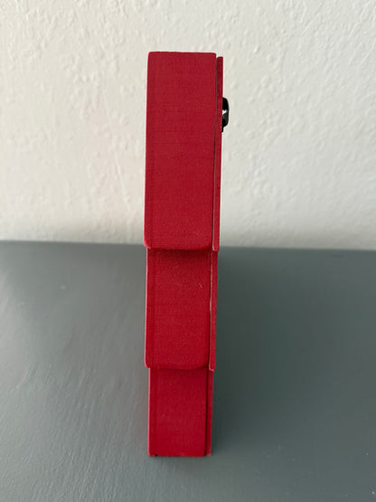 Red Christmas Tree Shaped Decoration Sign with Bells