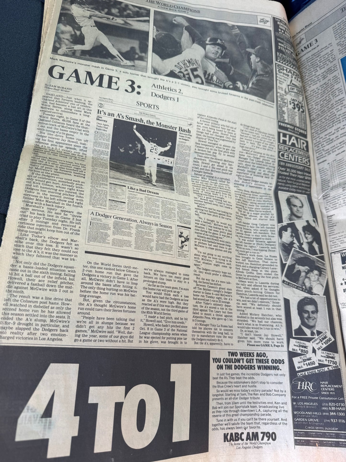 LA Times 1988 Recap of the Dodgers World Series Win (26 pages)
