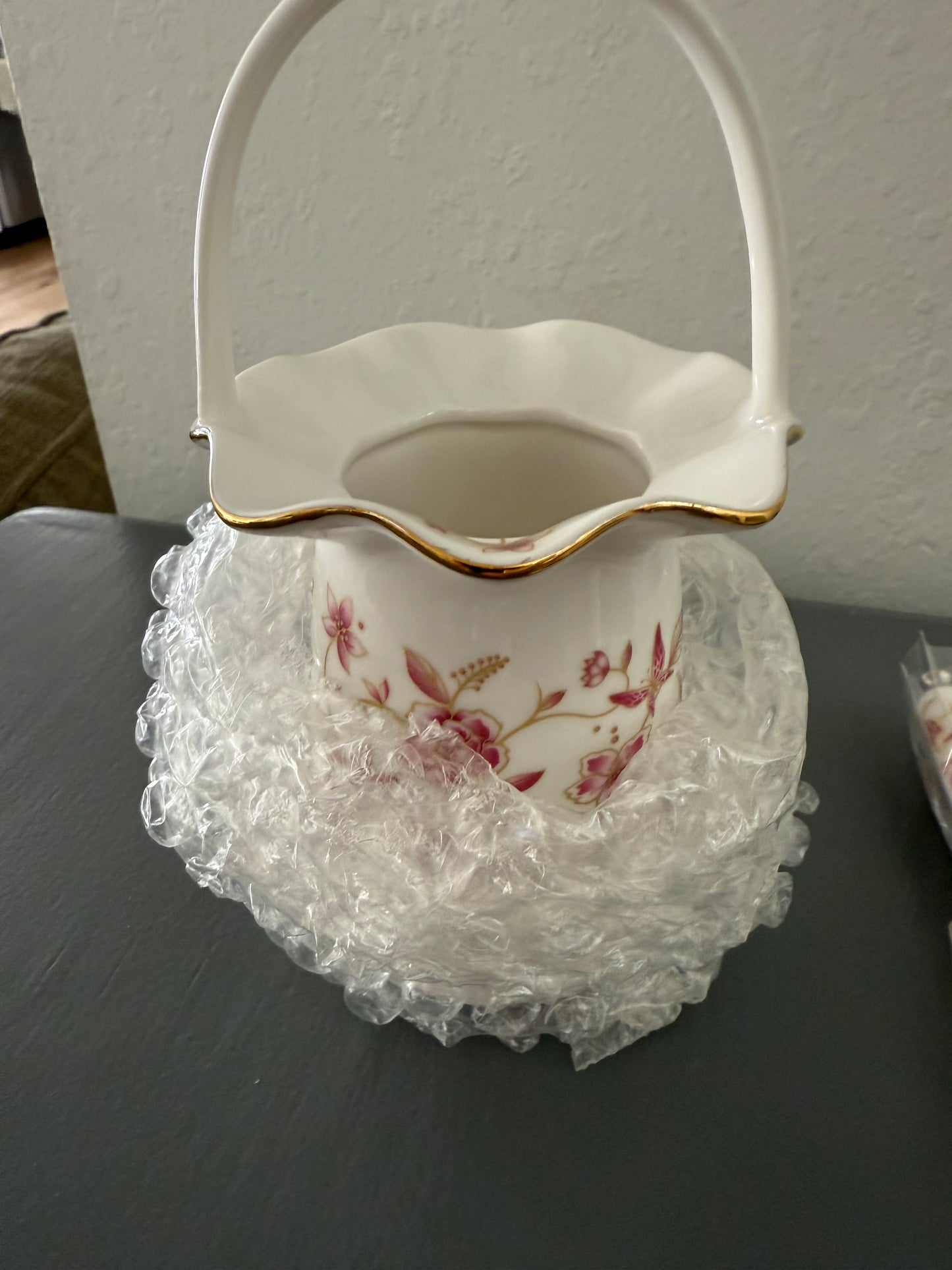 Silby Floral 4 Teaspoons & 4 Tea Forks with Holder Brand New in Box