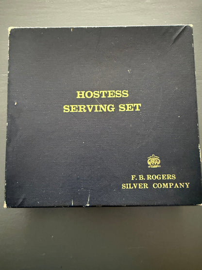 F. B. Rogers Silver Company Hostess Serving Set in Original Box (Japan)