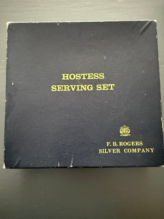 F. B. Rogers Silver Company Hostess Serving Set in Original Box (Japan)