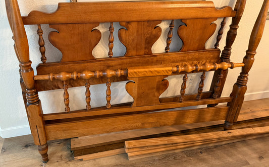 Solid Maple Four-Poster Full Size Bed