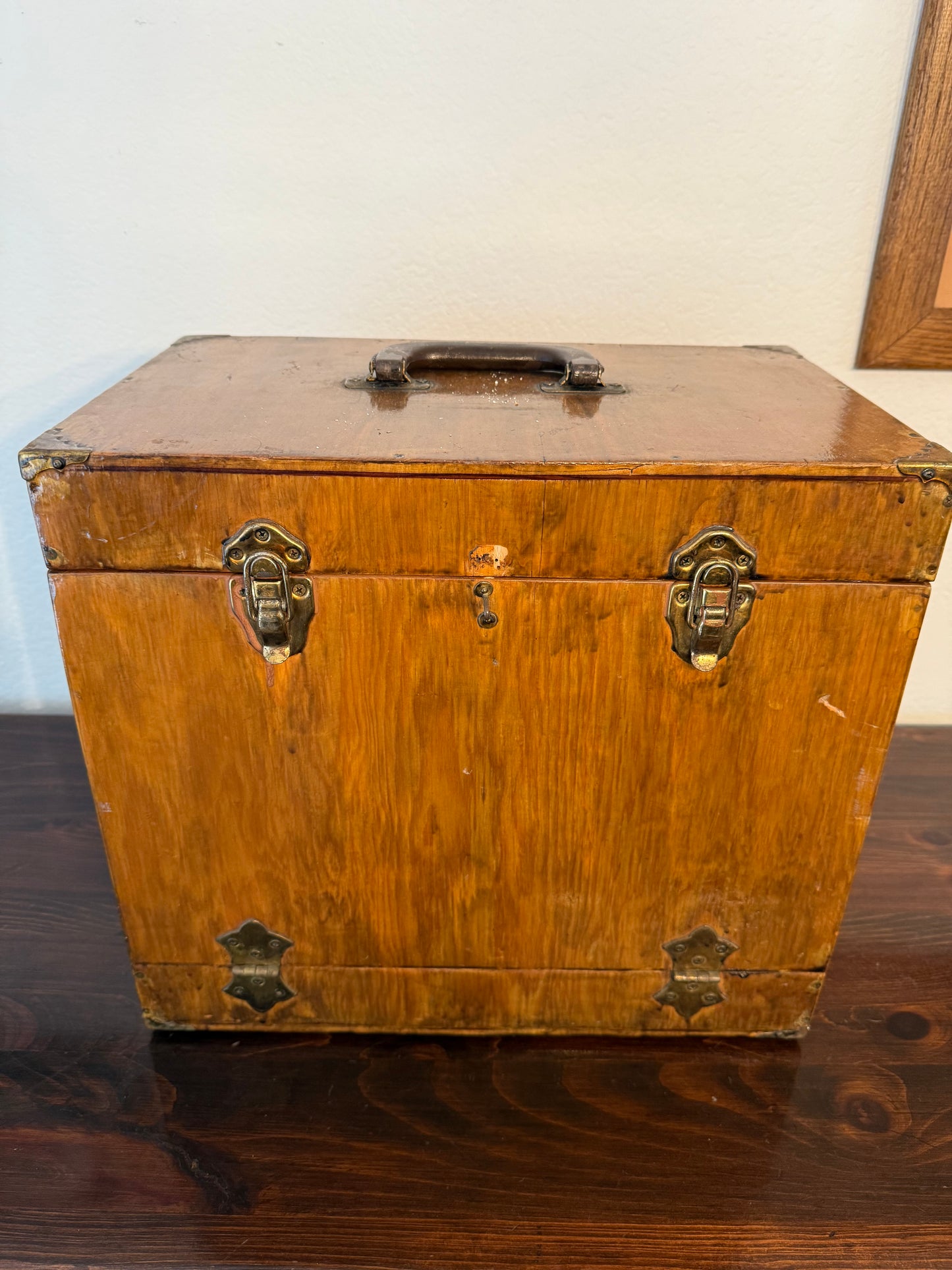 Handmade Wooden Tackle Box from 1990