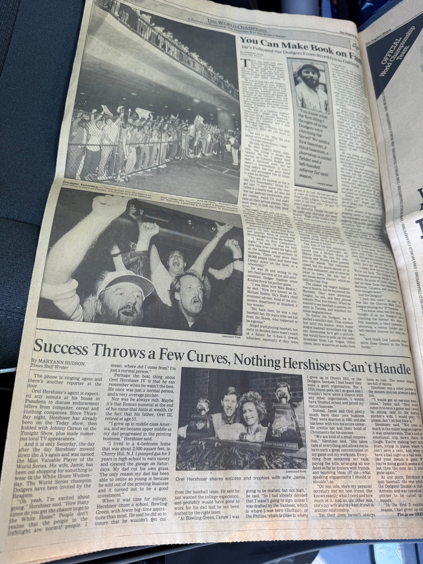 LA Times 1988 Recap of the Dodgers World Series Win (26 pages)