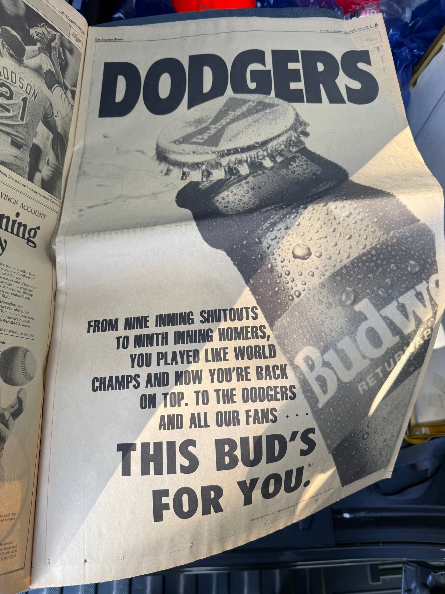 LA Times 1988 Recap of the Dodgers World Series Win (26 pages)