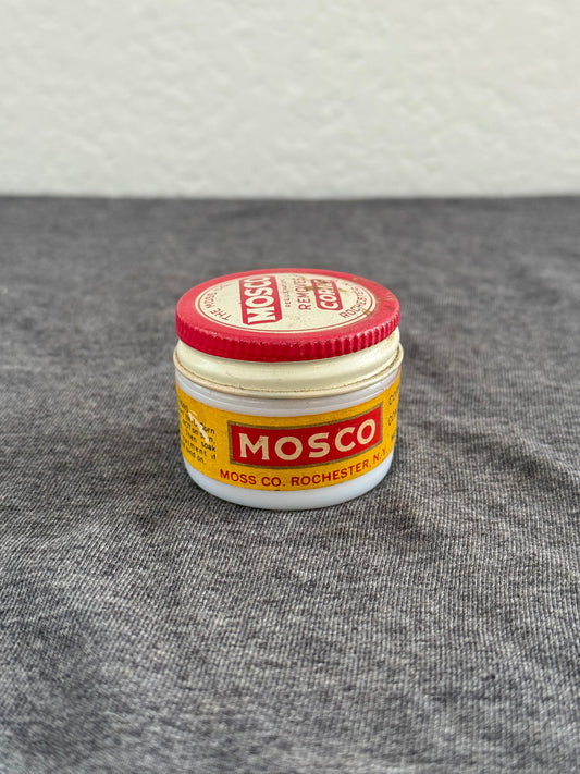 Vintage MOSCO Corn Remover Jar