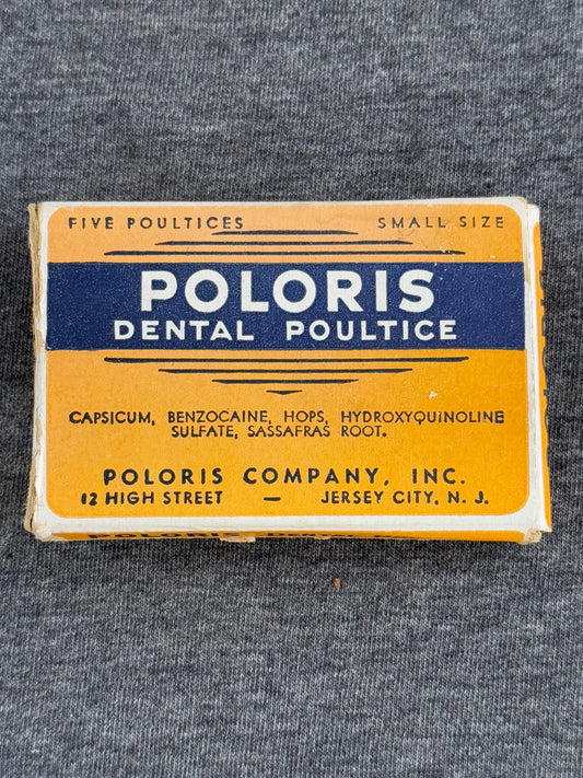 Vintage Poloris Dental Poultices Box
