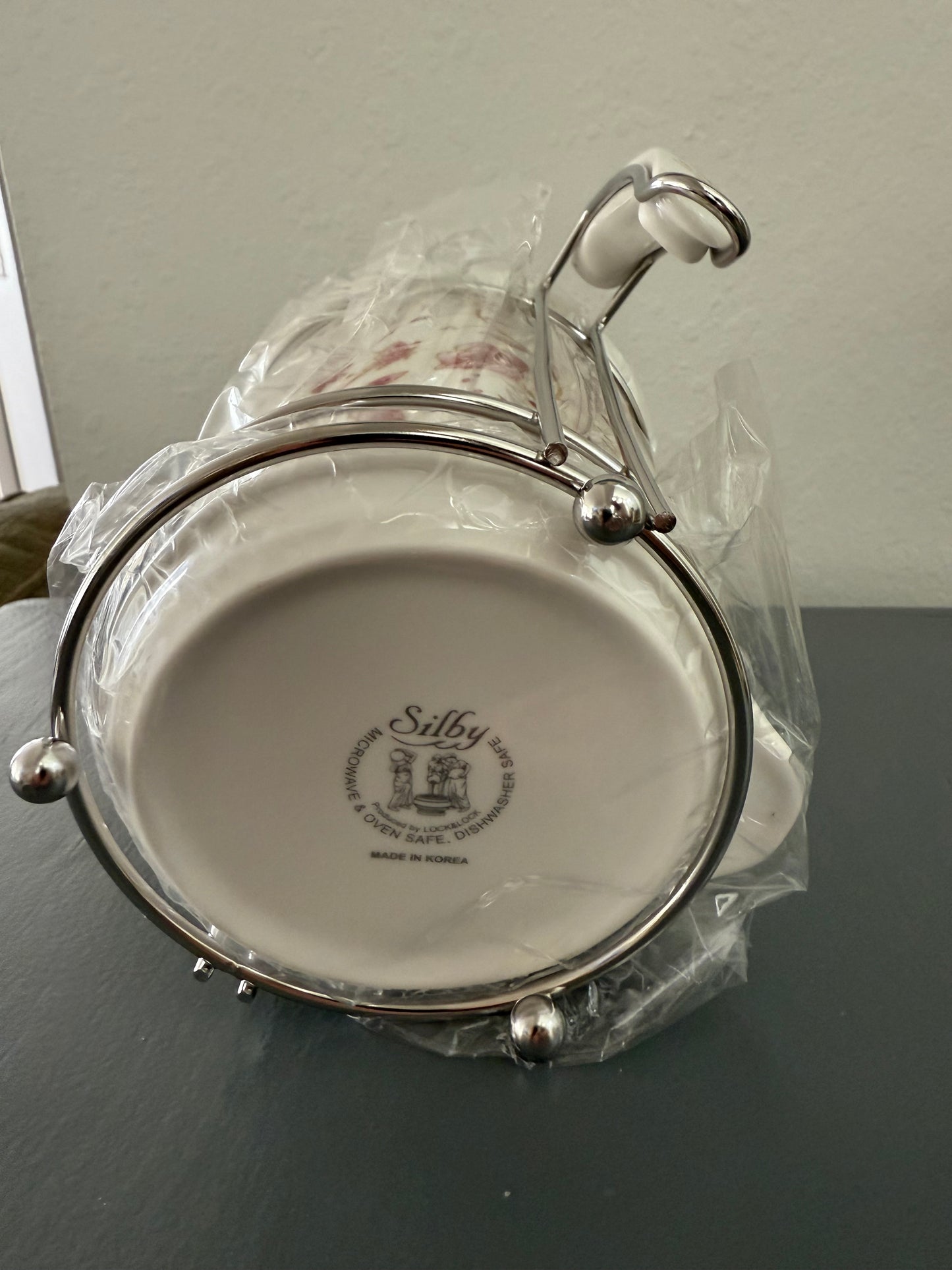 Silby Floral Pattern Flatware Holder Brand New in the Box