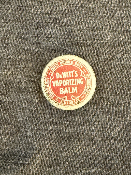 Vintage DeWitt's Vaporizing Balm Tin