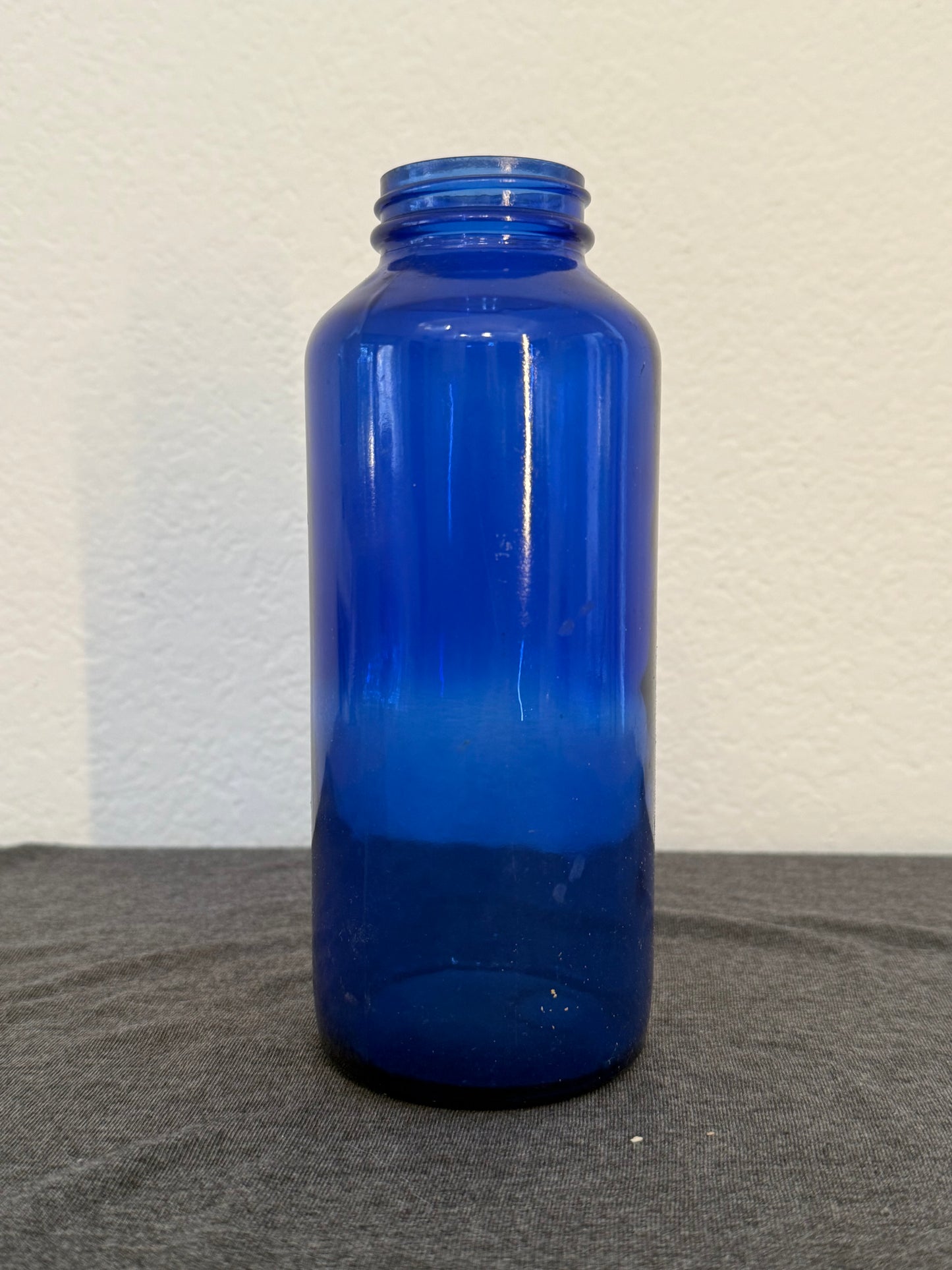 Vintage Cobalt Blue Glass Bottle