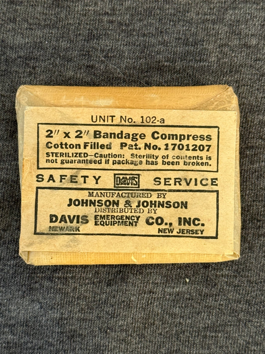 Vintage Johnson & Johnson Bandage Compress