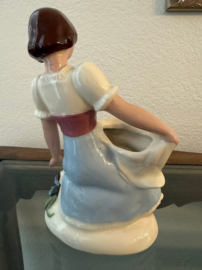 Vintage 1940s Hedi Schoop Ceramic Figurine Planter