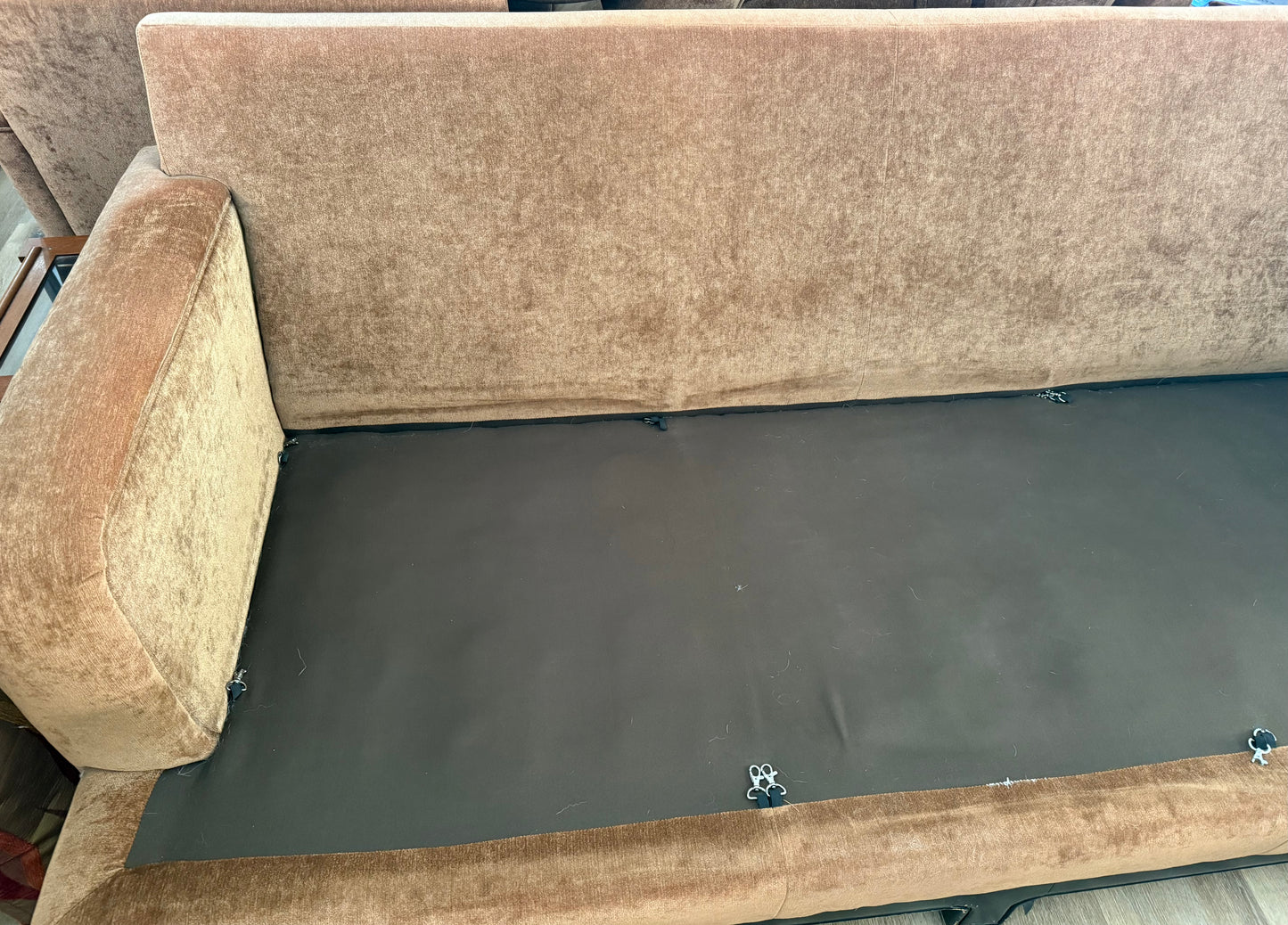 Well Made Comfortable Sofa on a Wood Base