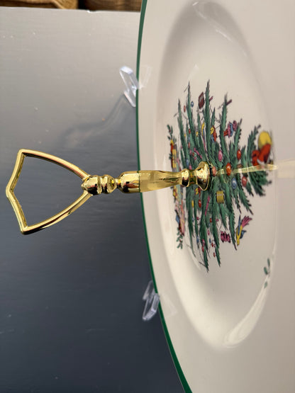 Spode Christmas Tree Tidbit Tray in Original Packaging
