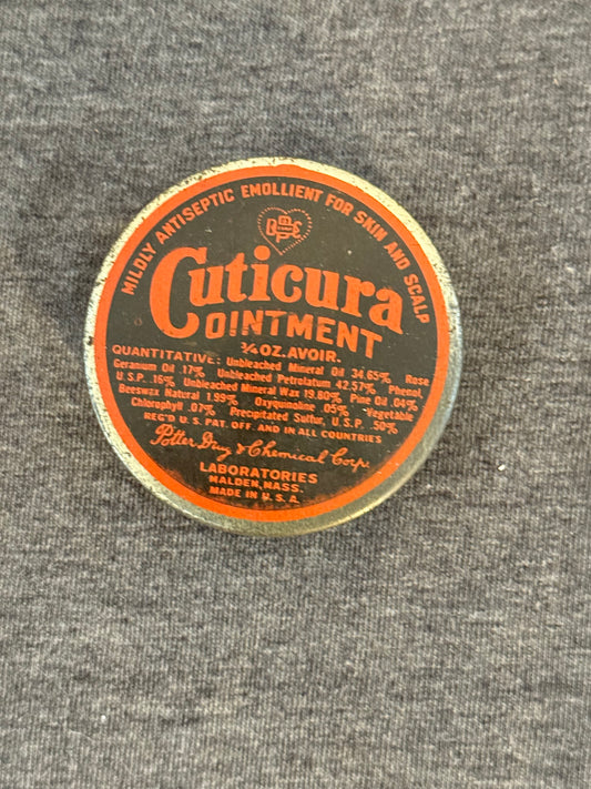 Vintage Cuticura Ointment Tin