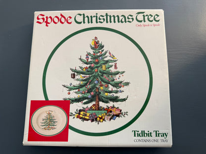 Spode Christmas Tree Tidbit Tray in Original Packaging