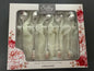 Silby 5 Piece Floral Pattern Teaspoons with Holder Brand New in Box
