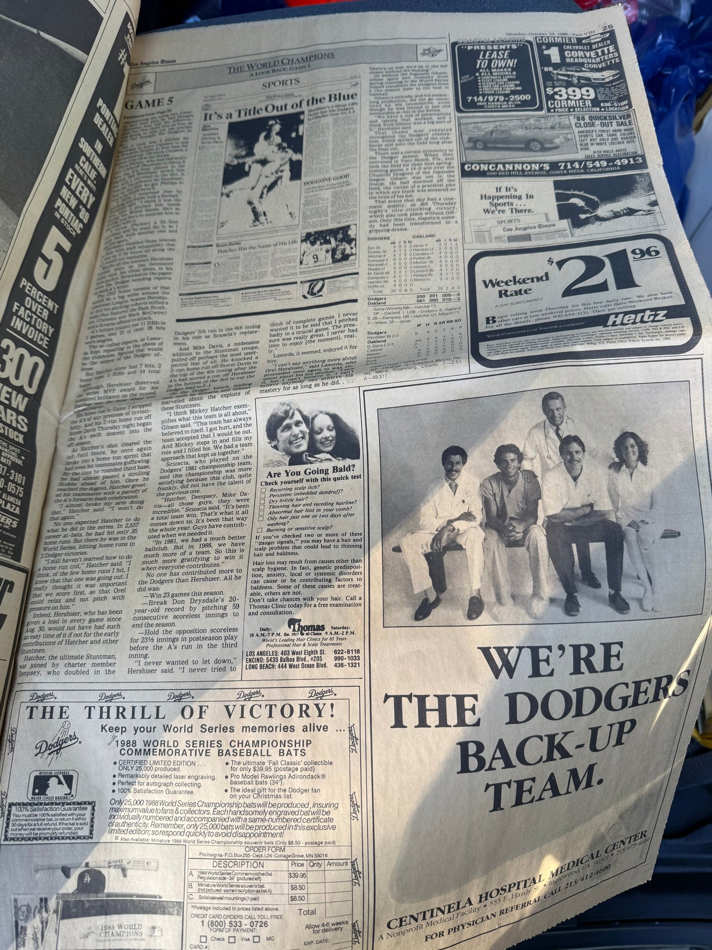 LA Times 1988 Recap of the Dodgers World Series Win (26 pages)