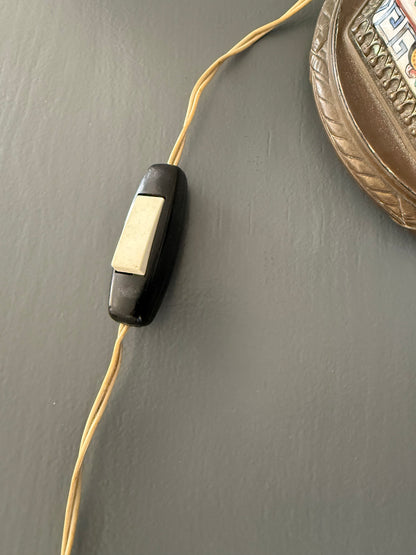 Rare Antique Qing Chinese Famille Rose Gu Vase Lamp (working)